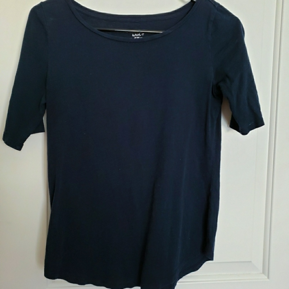 Navy blue Loft ballet neck